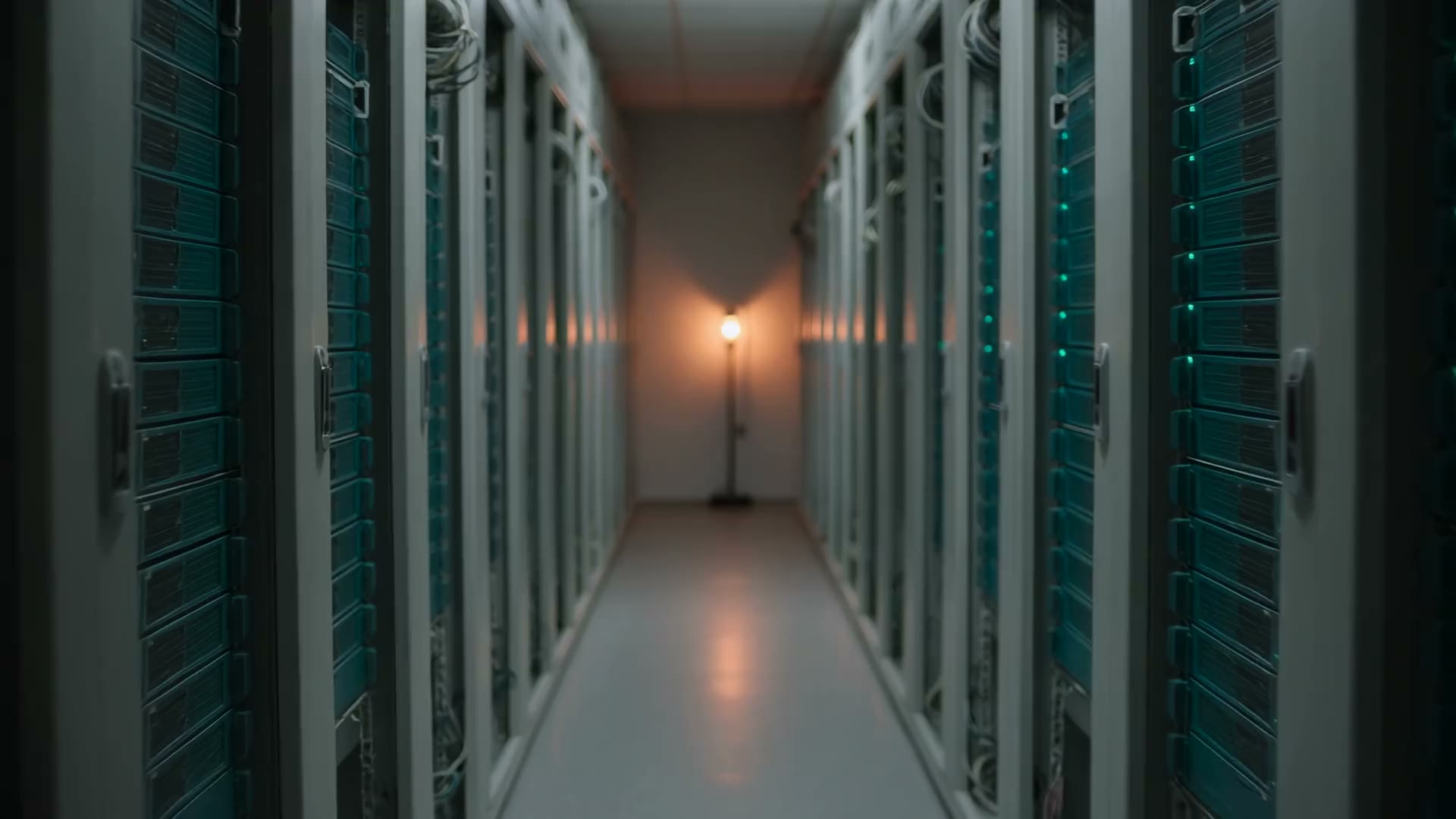Serverraum bei Nacht